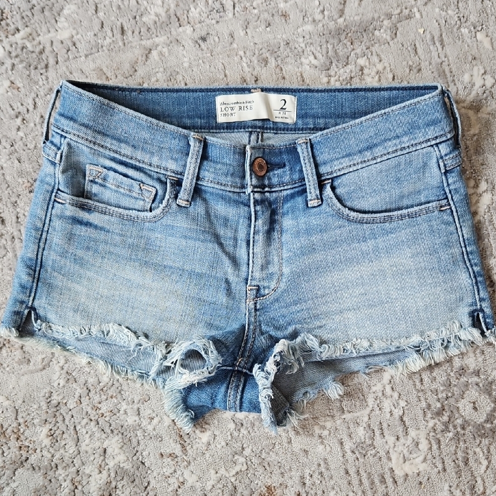 Abercrombie & Fitch Light Blue Low Rise Shorts